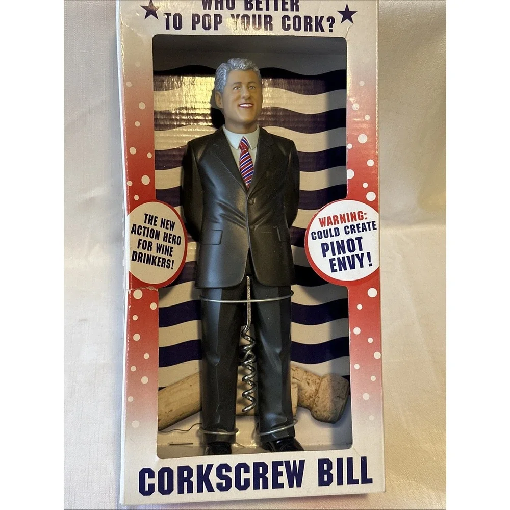 Corkscrew Bill!  President‎ Bill Clinton Corkscrew - New in Box!